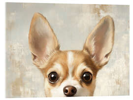 Akrylglastavla Vintage Chihuahua Dog Portrait