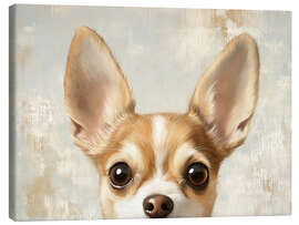 Quadro em tela Vintage Chihuahua Dog Portrait