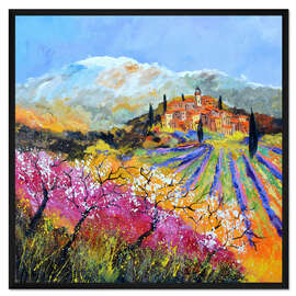 Gerahmter Kunstdruck Frühling in der Provence
