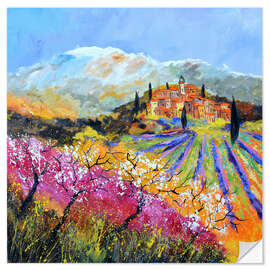 Wandsticker Frühling in der Provence