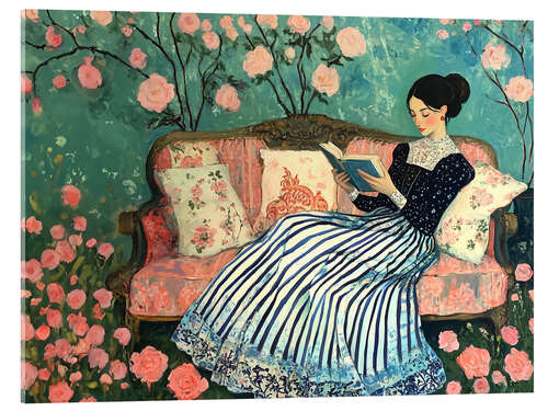 Acrylic print Reading