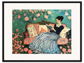 Gerahmter Kunstdruck Lektüre