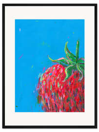 Gerahmter Kunstdruck Erdbeere