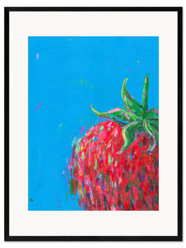 Kunsttryk i ramme Strawberry