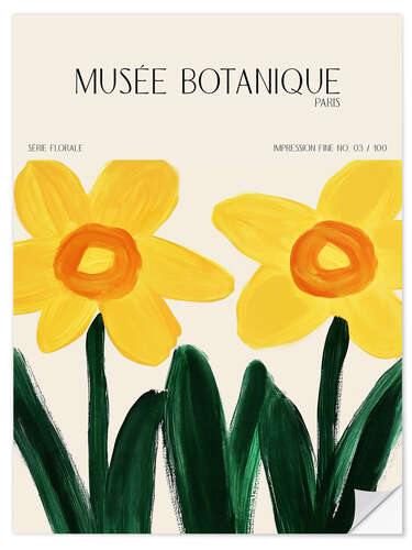 Sticker mural Musee Botanique No 03