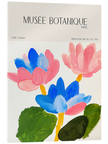 Tableau en verre acrylique Musée Botanique No 24