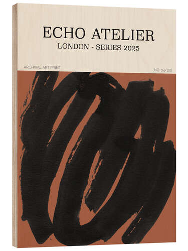 Stampa su legno Echo Atelier No 14