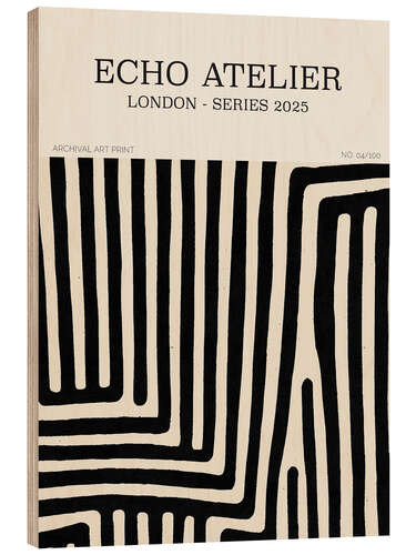 Stampa su legno Echo Atelier No 04
