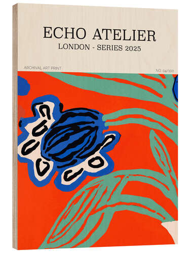 Print på træ Echo Atelier No 01