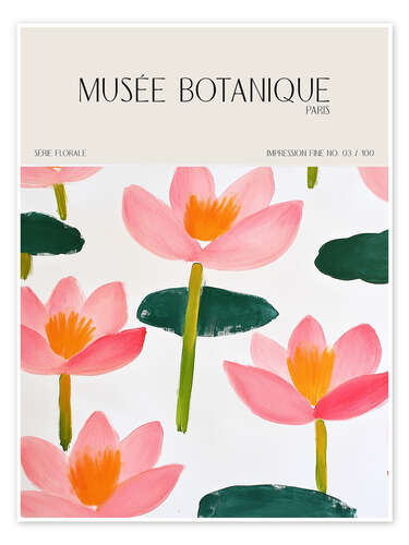Poster Musée Botanique - Paris