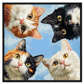 Gerahmter Kunstdruck Say Meow!