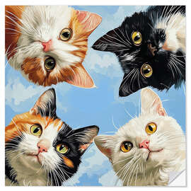 Wall sticker Say Meow! - DejaReve