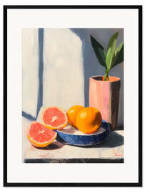 Gerahmter Kunstdruck Frischer Zitrus