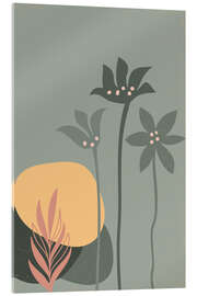 Acrylglasbild Botanisches Boho