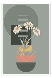 Tableau Bouquet with geometric design - Dani Jay Designs
