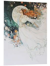 Hartschaumbild Mondtanz der Elemente