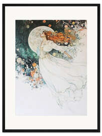 Gerahmter Kunstdruck Mondtanz der Elemente