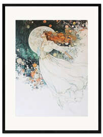 Gerahmter Kunstdruck Mondtanz der Elemente