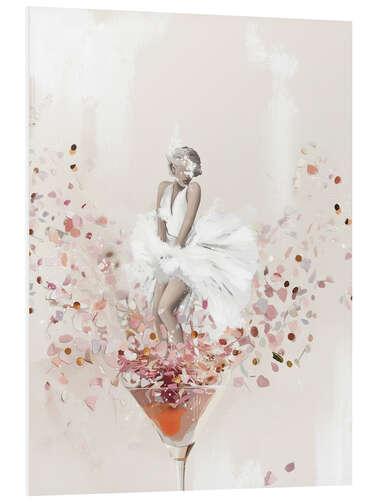 Foam board print Martini Marilyn