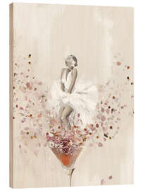 Tableau en bois Martini Marilyn - Bella Eve