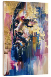 Wood print Jesus - Peter Roder