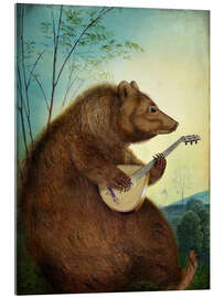 Acrylic print Mandolin Bear - Catrin Welz-Stein