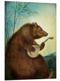 Tableau en PVC Mandolin Bear - Catrin Welz-Stein