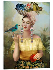 Tableau en verre acrylique Nine of Pentacles - Catrin Welz-Stein