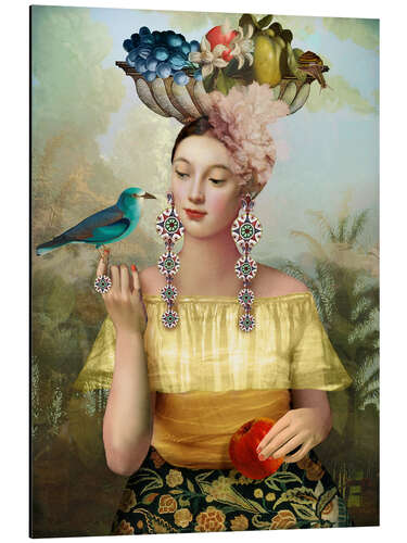 Tableau en aluminium Nine of Pentacles