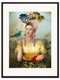 Gerahmter Kunstdruck Nine of Pentacles - Catrin Welz-Stein
