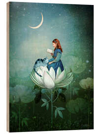 Tableau en bois Blue Stories - Catrin Welz-Stein