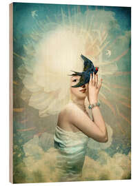 Wood print The Sun - Catrin Welz-Stein