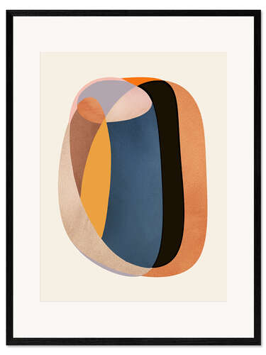 Stampa artistica con cornice Modern Earth Tones Composition I