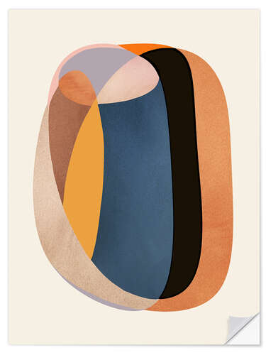 Wall sticker Modern Earth Tones Composition I