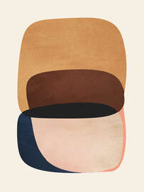 Magnettafel Moderne Erdtöne-Komposition II