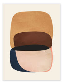 Poster Modern Earth Tones Composition II