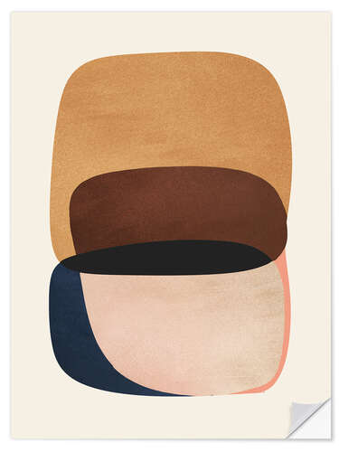 Wall sticker Modern Earth Tones Composition II