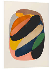 Hartschaumbild Moderne lebendige Töne