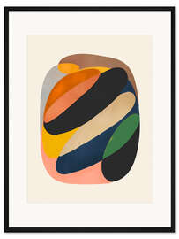 Gerahmter Kunstdruck Moderne lebendige Töne