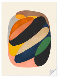 Sticker mural Modern Vibrant Tones - ThingDesign
