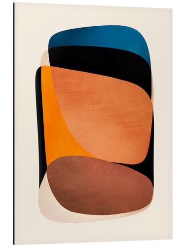 Aluminiumtavla Modern Bold Tones Abstract