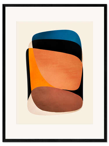 Framed art print Modern Bold Tones Abstract