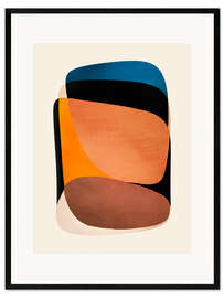 Framed art print Modern Bold Tones Abstract - ThingDesign