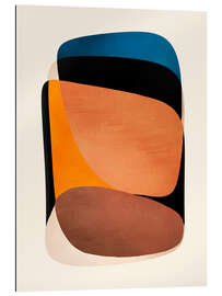 Quadro em plexi-alumínio Modern Bold Tones Abstract - ThingDesign