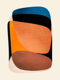 Magnettafel Modern Bold Tones Abstract