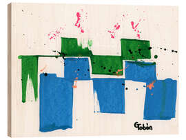Tableau en bois Restoring Justice II - Gabriel Tobón Moreno