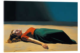 Tableau en verre acrylique Letting go of everything - Dreaming at Hopper Beach