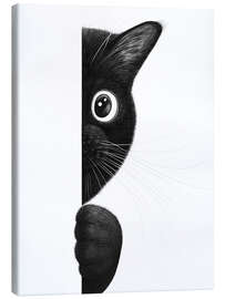 Obraz na płótnie Cat playing hide and seek - Valeriya Korenkova
