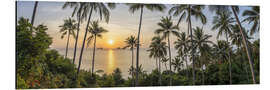 Aluminium print Koh Samui panorama at sunset - Jan Christopher Becke