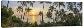 Canvas print Koh Samui panorama at sunset - Jan Christopher Becke